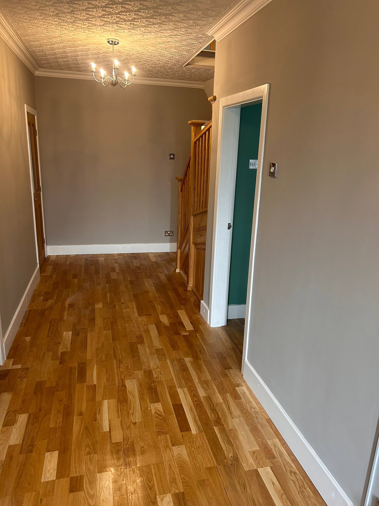Clean and freshly painted hallway