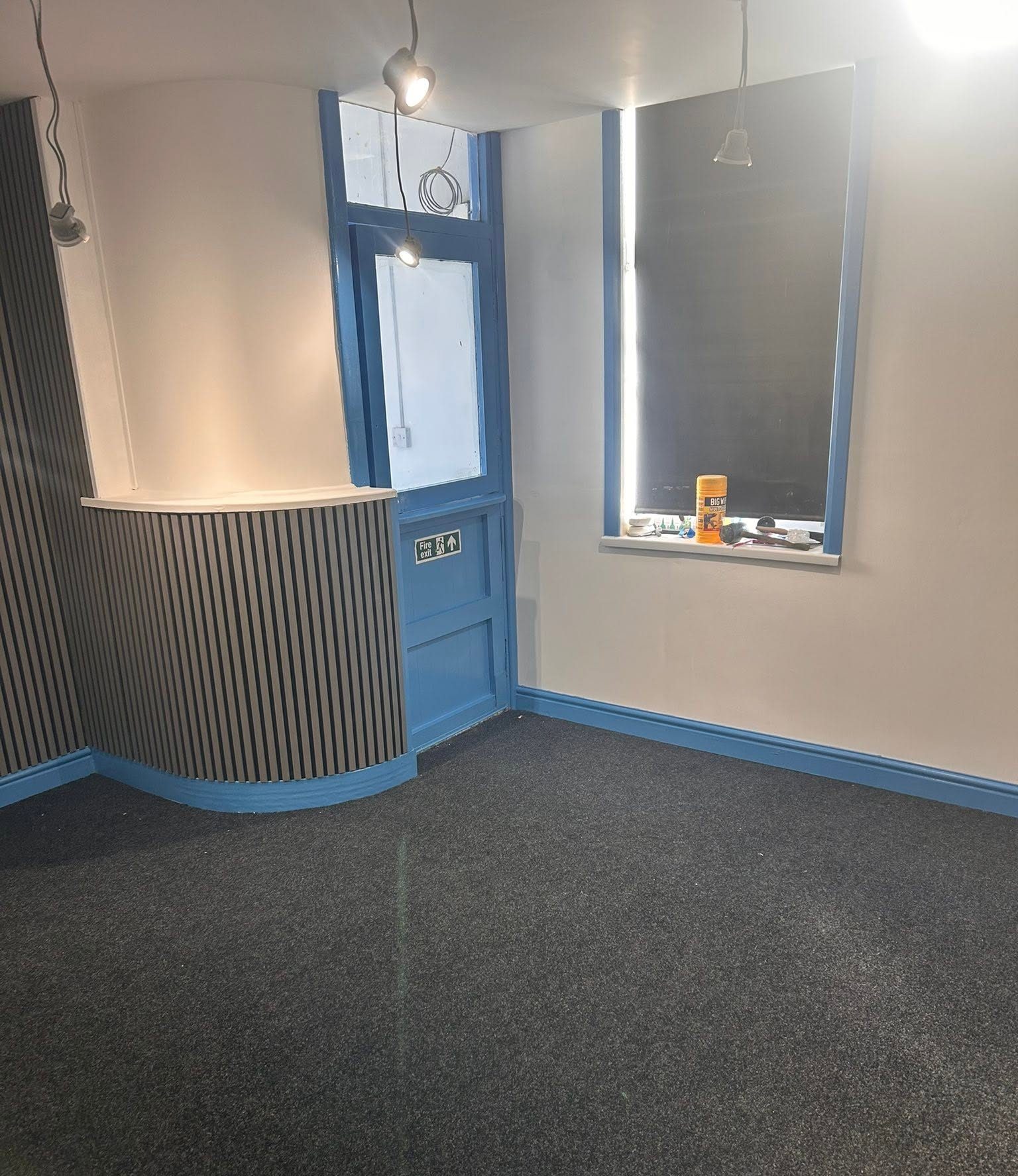 Commercial wall after painting